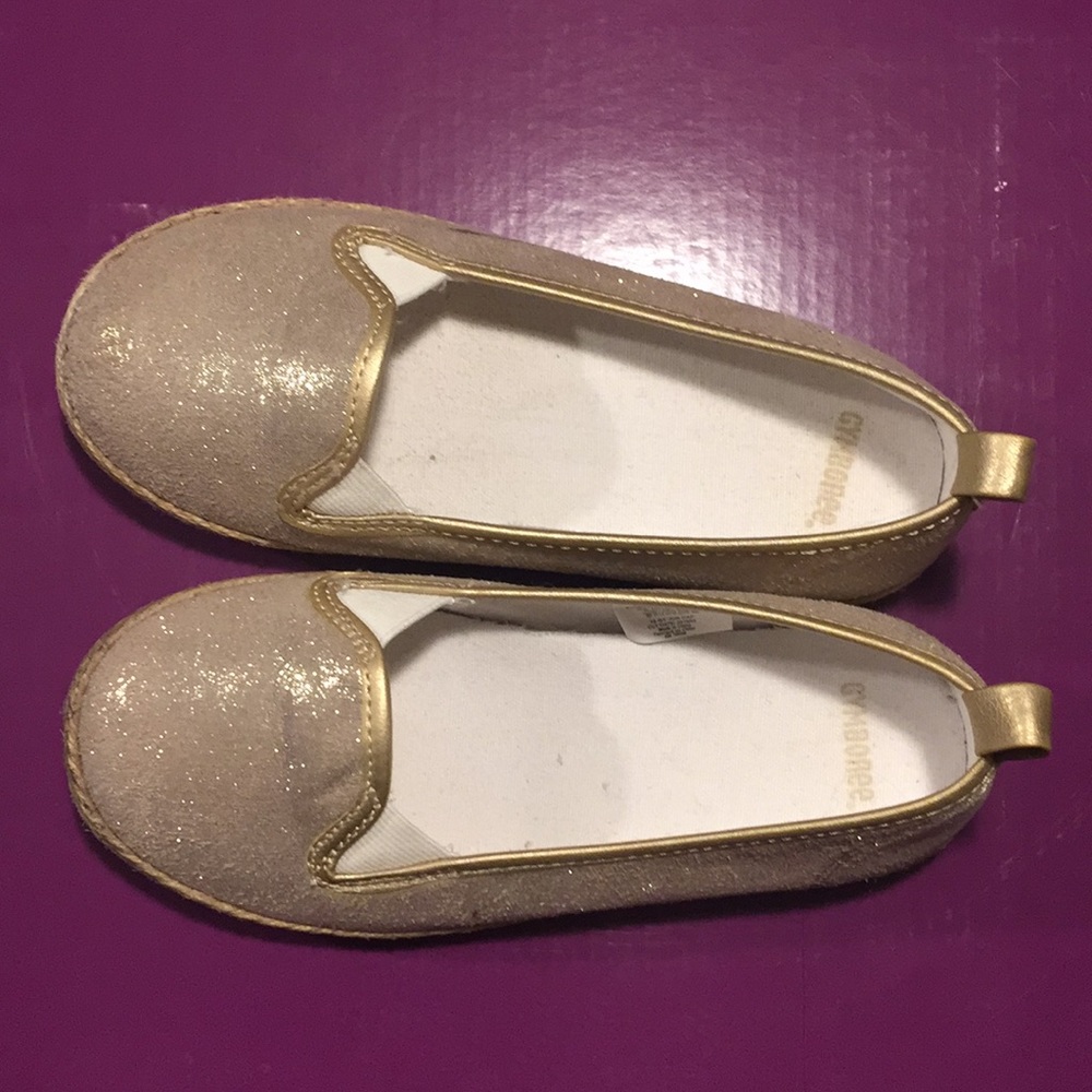 Gymboree Girls gold color dress shoes